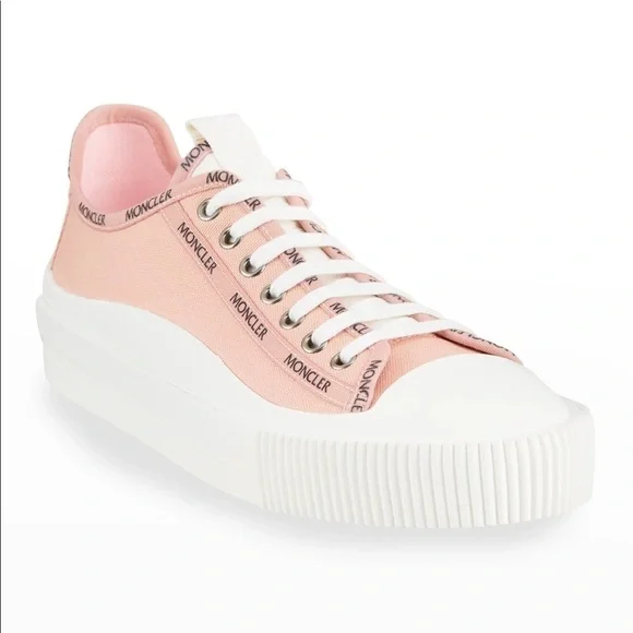 MONCLER Glisserie Logo Canvas Low-Top Sneakers - Picture 12 of 12